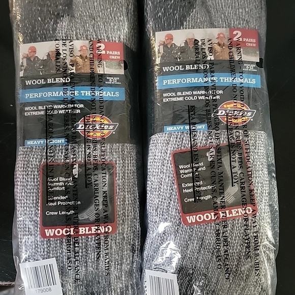 Lot of 4 Pairs Dickies Wool Blend Socks Performance Thermals Size Men's Large - Picture 1 of 1